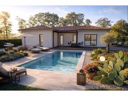 terrain avec maison neuve à vendre