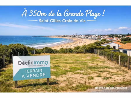 vente terrain saint-gilles-croix-de-vie 85800 - - surface privée