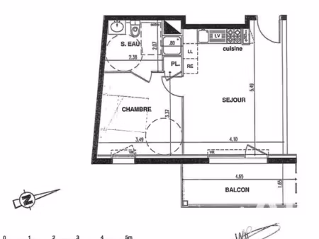 vente appartement 2 pièces à angers (49000) : à vendre 2 pièces / 38m² angers