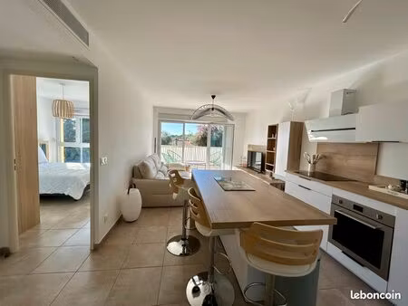 charmant t2 avec terrasse et stationnement - villeneuve loubet  résidence récente et de st