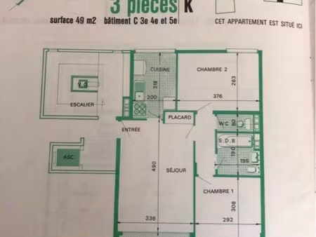 location appartement 3 pièces meublé