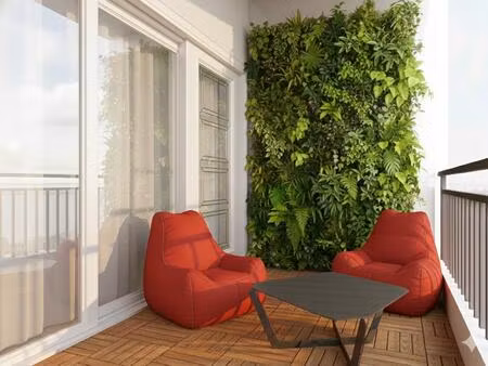 ** 4 pieces exposition sud ouest + terrasse vue jardin - parking - coeur de ville et proch