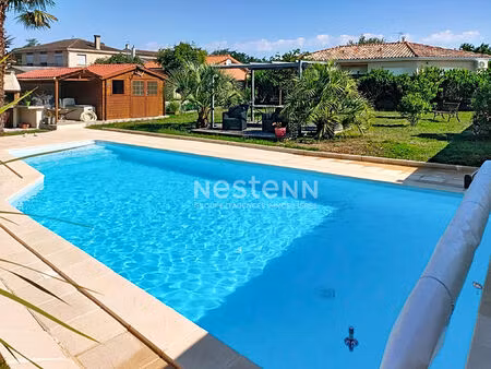 a vendre - maison t4 avec double garage et piscine.