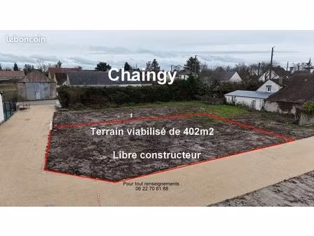 terrain viabilise 402 m2