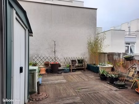 vente : appartement 2pièces  terrasse  51.52m²