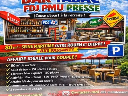 à vendre – bar tabac fdj pmu presse (cause départ à la retraite)