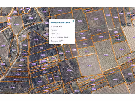 vente terrain à saint-andre (66690)  14 000 €