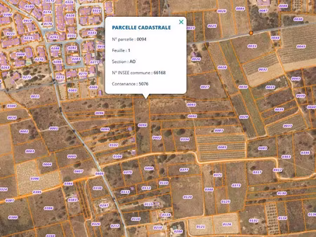 vente terrain à saint-andre (66690)  32 000 €