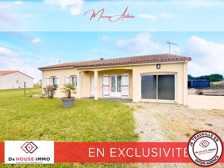 charmante maison de plain pied avec terrain clôturé