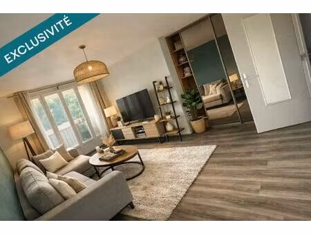 t2 rénové de 43 m² avec balcon  parking et 2 caves