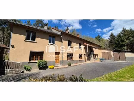 grande maison auvergnate rénovée t7 avec grande surface de garages et parcelles jardin et 