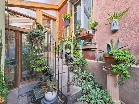 ensemble immobilier: maison 80m² + atelier 96m²rdc 95m²étage à asnières sur seine