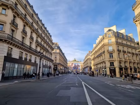 belle surface aux moulures et cheminées avenue de l'opéra