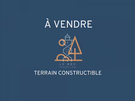 lanester : terrain constructible et viabilisé de 420m²