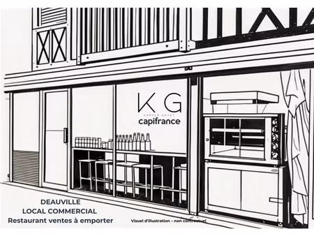 deauville  droit au bail de restaurant-vente à emporter à vendre bénéficiant d’une excelle