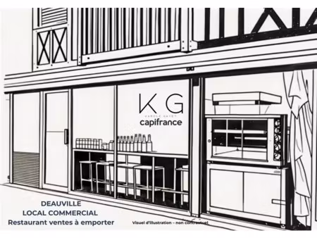 deauville  fonds de commerce de restaurant vente à emporter à vendre  bénéficiant d’une ex