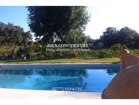 villa de plain-pied avec piscine et appartement indépendant