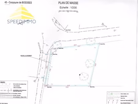 terrain constructible de 529m²