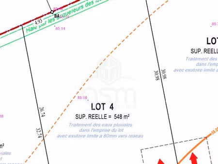 terrain à vendre montbazon