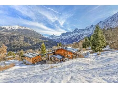 chamonix mont blanc chalets avec mazot vue panoramique
