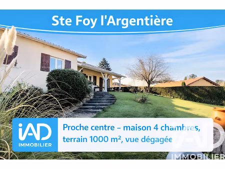 vente maison 5 pièces 125 m² à sainte-foy-l'argentière (69610)  348 000 €