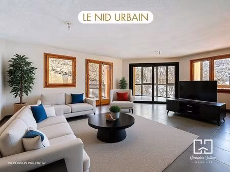 appartement de 3 pièces avec cave  garage et parking à briançon