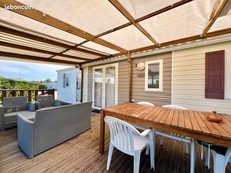 mobile-home 8 pers. parfait état - camping les charmettes