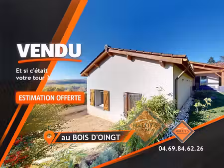 villa contemporaine à vendre au bois d'oingt 69620 130m2 