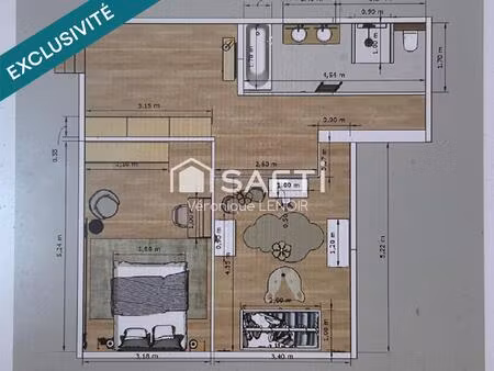 vente appartement 3 pièces 60 m² saint-germain-en-laye (78100)