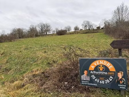 vente terrain 2010 m2 à marcillac-vallon