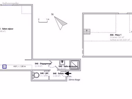 duplex 2 pièces 56 m²