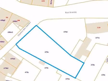 terrain à bâtir de 922m²