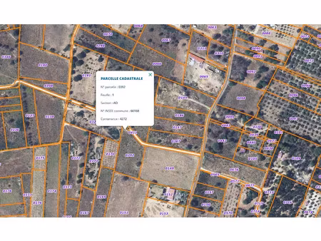 vente terrain à saint-andre (66690)  16 500 €