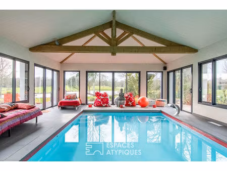 elégante villa de luxe au bord du golf