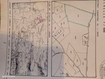 vend terrain bagnols en forêt