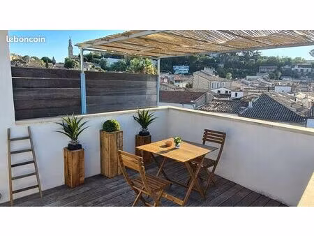 location meublée dans une maison de ville en centre ville avec terrasse sur le toit  120m2
