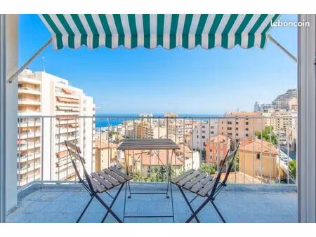 appartement à louer avec balcon  vue mer et monaco
