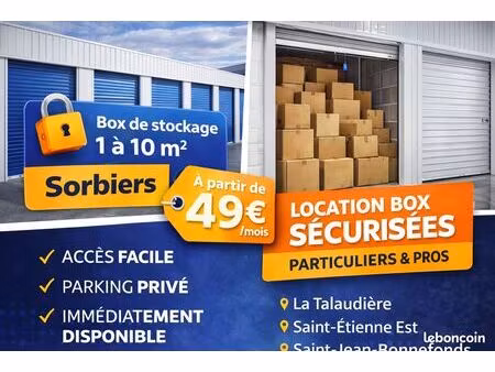 location box de stockage 100% plein pied - gardes meubles - sécurisé - prix discount