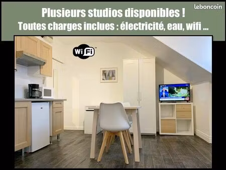 studios rénovés toutes charges inclues (élec  eau  wifi…)