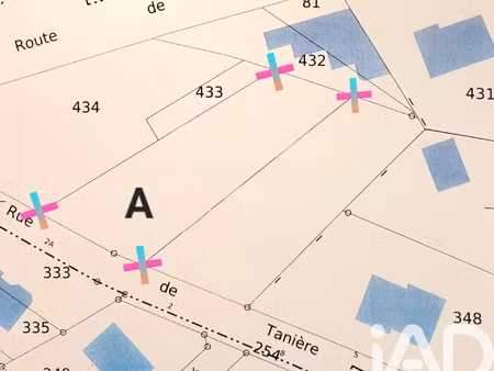vente terrain à bâtir 776 m²