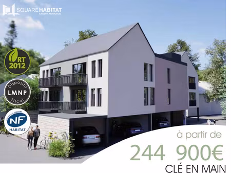 appartement neuf - plein centre - duplex t3 - saint renan - 81 m2