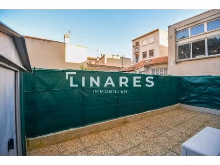 hussards - appartement t2 40m2 - terrasse 19m2 - box - 13005 baille