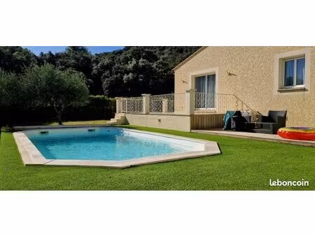 maison plain-pied 3 ch. + piscine au calme proche nîmes