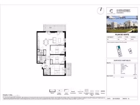 appartement 4 pièces 88 m²