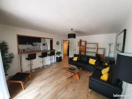 appartement t3 meublé 68 m² - rez-de-chaussée dans résidence arborée et sécurisée