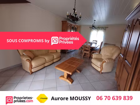 a 5 mn de chalons  maison de plain-pied à sarry 5 pièces - 3 chambres 118 m2