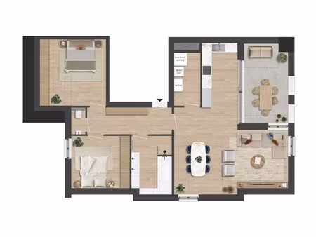 appartement te koop in mol met 2 slaapkamers