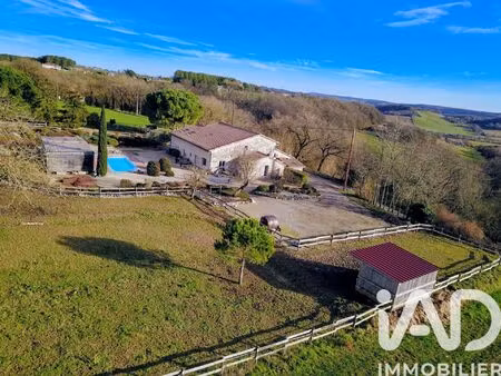 vente maison 8 pièces 370 m² la sauvetat-de-savères (47270)