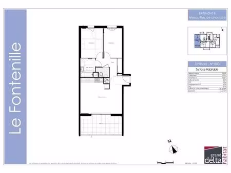 location appartement 3 pièces 65 m² à rognes (13840)