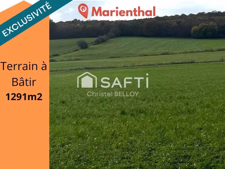 vente terrain 1291 m² barst (57450)